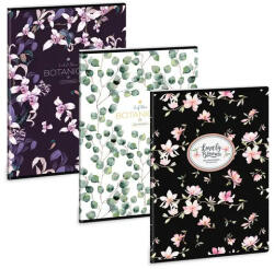 Ars Una Ars Una Botanic Flowers-Mix A/4 extra kapcsos füzet-vonalas (53113382)