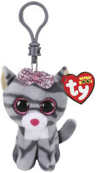 Ty : Beanie Boos Clip KIKI szürke macska 8, 5cm (8421352432)