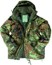 Mil-Tec Kabát US s béleléssel FLEECE flecktarn