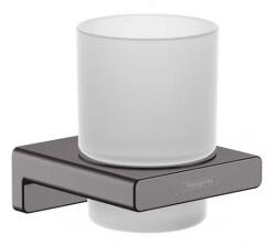 Hansgrohe Suport cu pahar, antracit satinat (brushed black crom), Hansgrohe AddStoris 41749340 41749340 (41749340)
