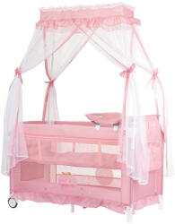 Chipolino Patut pliabil Chipolino Palace Princess pink (KOSIPA243PR) - exclusivmag