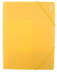 Daco Mapa plastic cu elastic A4 Daco MP250G, Galben (MP250G)