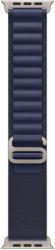 Apple Watch 49mm Loop: Navy Alpine Loop - Small - Natural Titanium Finish (mxmx3zm/a)