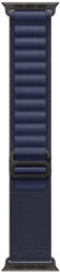 Apple Watch 49mm Loop: Navy Alpine Loop - Medium - Black Titanium Finish (mypx3zm/a)
