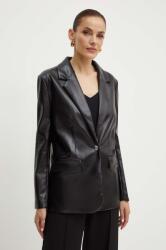 Guess zakó LIA fekete, sima, egysoros gombolású, W4YN50 WF8P0 - fekete XL