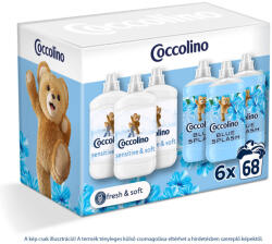 Coccolino Sensitive & Blue Splash öblítőválogatás (6x1700 ml) - beauty