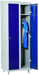 INTRA Fém öltözőszekrény INTRA, 2 hosszúajtós, kék/szürke (4011071320)