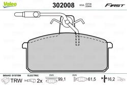 VALEO set placute frana, frana disc VALEO 302008