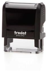 TRODAT Bélyegző, TRODAT „Printy 4912, fekete ház, fekete párnával (IT4912F)