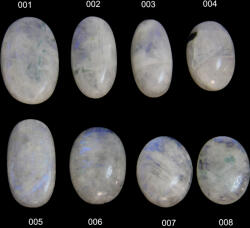  Cabochon din Piatra Lunii Rainbow Naturala - Ovala - Picatura - 28-46 x 13-28 x 6-8 mm - 1 Buc