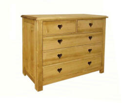 Dobos-Bútor Fenyő 5 fiókos komód - fenyobutor1 - 110 300 Ft