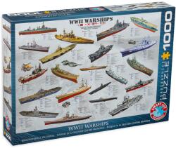 EUROGRAPHICS Puzzle Eurographics din 1000 de piese - Nave militare din Al doilea razboi mondial (EG60000133) Puzzle