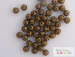  Csipkézett köztes 4 mm 50db/cs - sárga bronz
