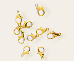  Delfinkapocs, nikkelmentes 10db/cs- arany szín