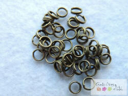  Dupla szerelőkarika 50db/cs - sárga bronz