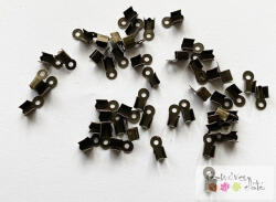  Bőr végzáró 8x4mm 50db/cs - sárga bronz vz6