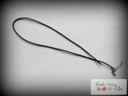 Gumi nyaklánc alap - fekete