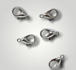  Delfinkapocs, nikkelmentes 5db/cs- ezüst szín