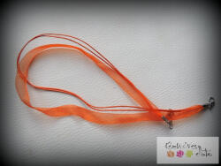  Organza-viaszos kész nyaklánc alap- narancs