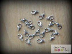 Delfinkapocs 10db/cs- nikkel szín