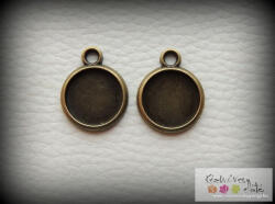  Kerek kaboson alap - sárga bronz 2db/cs kab20 15mm