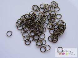  Szerelőkarika 100db/cs - sárga bronz