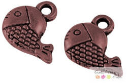  Vörös bronz halacska fityegő, medál