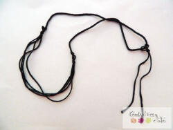  Zsinór nyaklánc alap - fekete