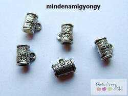 Antik ezüst színű medáltartó 5db/cs MT26