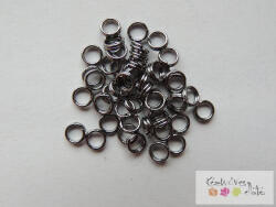  Dupla szerelőkarika 50db/cs - metál fekete