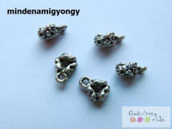  Antik ezüst színű medáltartó 5db/cs MT39