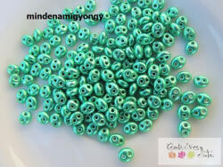  Cseh twin gyöngy 10g/cs TW18558- metál zöld