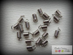  Rugós végzáró 20db/cs - nikkel szín