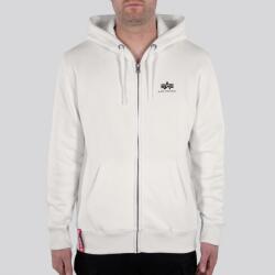 Alpha Industries Basic Zip Hoody SL - jet stream white