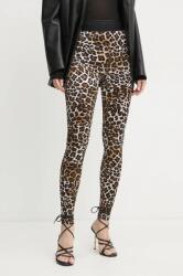 Elisabetta Franchi legging barna, női, mintás, PA05647E2 - barna 36