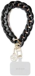 Guess GUOUCBMC4MK curea universală mare pentru mână neagră acril 4G Charm (GUOUCBMC4MK)