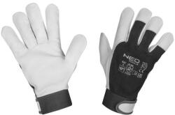 NEO TOOLS Manusi piele capra, cu velcro, negru si alb, marime 10", NEO (97-655-10)