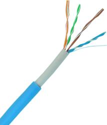Elan Cablu UTP de exterior, CAT 5E, cupru 100%, Albastru, test FLUKE, rola 305 metri (UTP-CAT5e-GR4 )