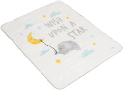 Cangaroo Бебешко одеяло Cangaroo - Softy Wish a upon a star, 110 х 140 cm, бяло (111868) - baby