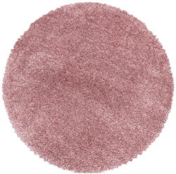 Ayyildiz Розов кръгъл килим ø 120 cm Fluffy - Ayyildiz Carpets (FLUFFY1201203500ROSE)