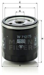 MANN Filtru ulei W712 75 MANN (58054)