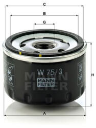 MANN Filtru ulei W75 3 MANN (57776)