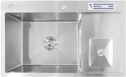 Anahita Chiuveta bucatarie cu o cuva, inox, satin, cu cos de gunoi si suport cutite, 78 x 48 x 22 cm, Anahita (D002ST) Chiuveta