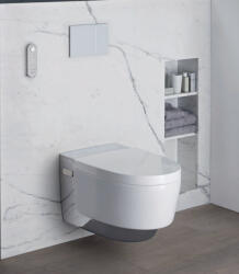Geberit WC suspendat cu capac inchidere lenta si bideu electric Geberit AquaClean Mera Comfort (GEB146.214.21.1)