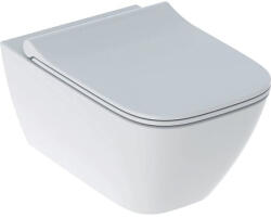 Geberit Vas WC suspendat Rimfree cu capac Slim Soft Close, 54 x 35, 2 x 33 cm, Smyle Square, Geberit (50322501)