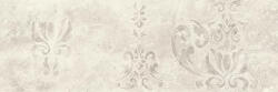 Paradyz Faianta SILENCE SILVER SCIANA CARPET DEKOR POLYSK gri cu insertii, baie bcuatarie, rectificata 25x75cm Paradyz (PARAF0919)