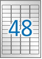 APLI Etikett, 45, 7x21, 2 mm, poliészter, időjárásálló, kerekített sarkú, APLI, ezüst, 960 etikett/csomag (LCA10066) - jatekotthon