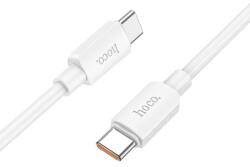 hoco. Cablu Date si Incarcare USB-C - USB-C HOCO X96, 100W, 1m, Alb - evomag