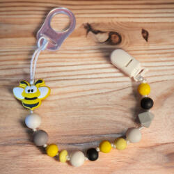  Egyedi cumilánc méhecskével sárga színben (1333)