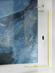 NEW TRENDY Smart Light Gold zuhanykabin fal walk-in 110 cm arany fényes/átlátszó üveg EXK-4296-WU (EXK4296WU)